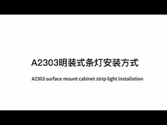 Oppervlak gemonteerd aluminiumprofiel Garderobe LED lineair licht A2303