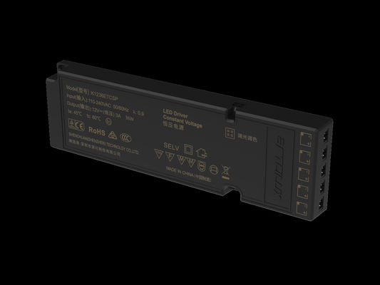 ETSC 36W-12V Ultra-dunne constante spanning LED-driver voor timing en CCT-tuning