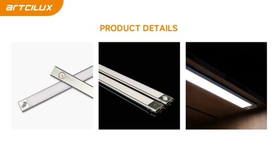 A3378 Oplaadbare Lichaamssensor Hanglamp 200/400/520*40*12mm DC12V 4014-33LED 1.25W Ra>90